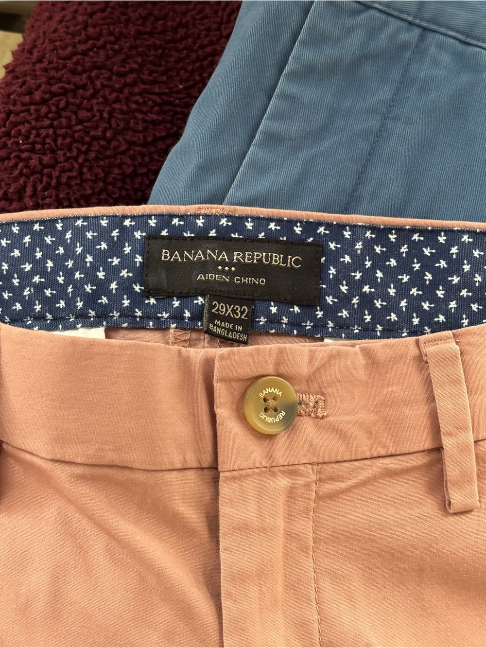 Banana Republic Slim Chinos in Dusty Rose